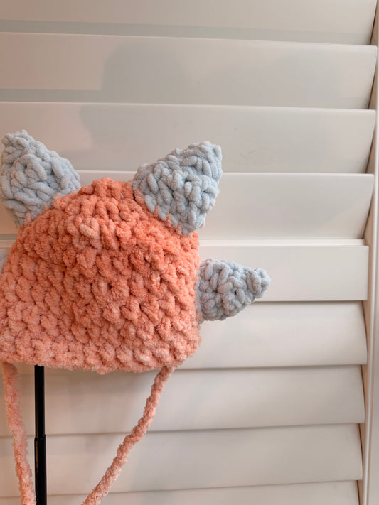 Peach Dino-flower