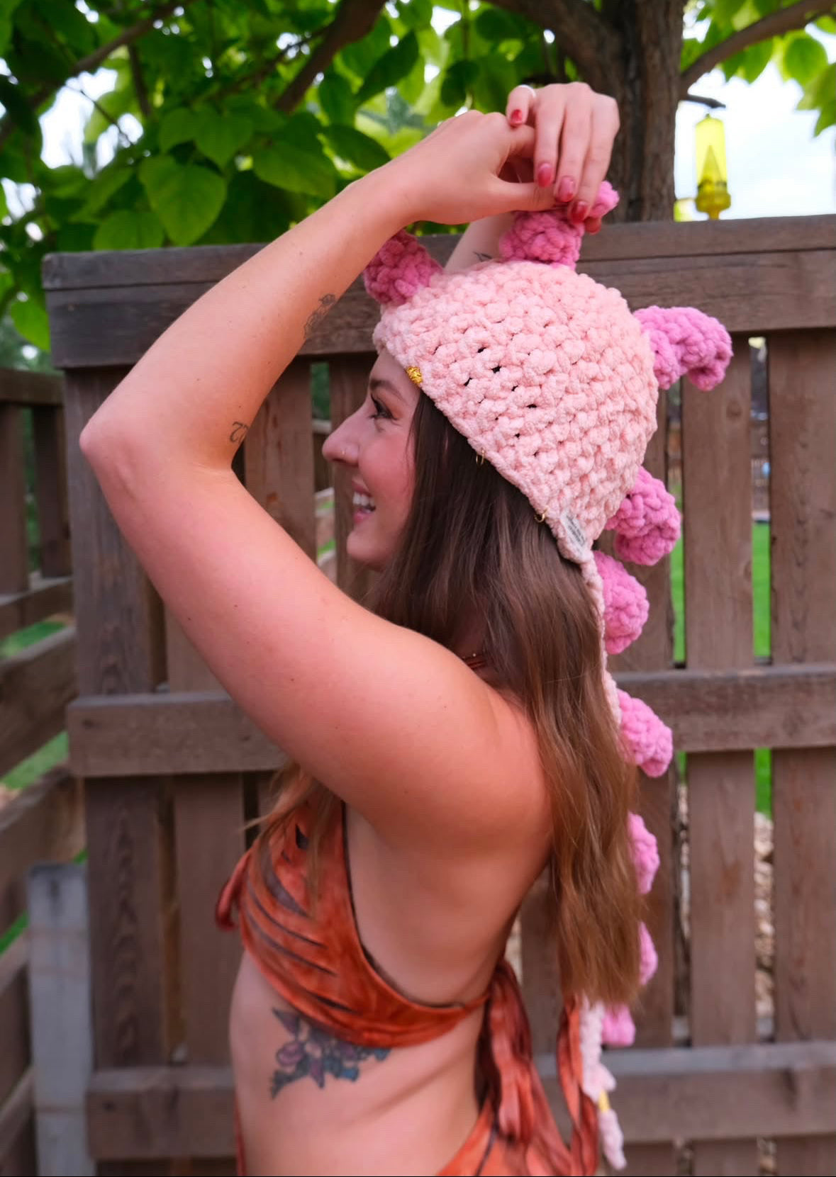 Peachy dino-tail