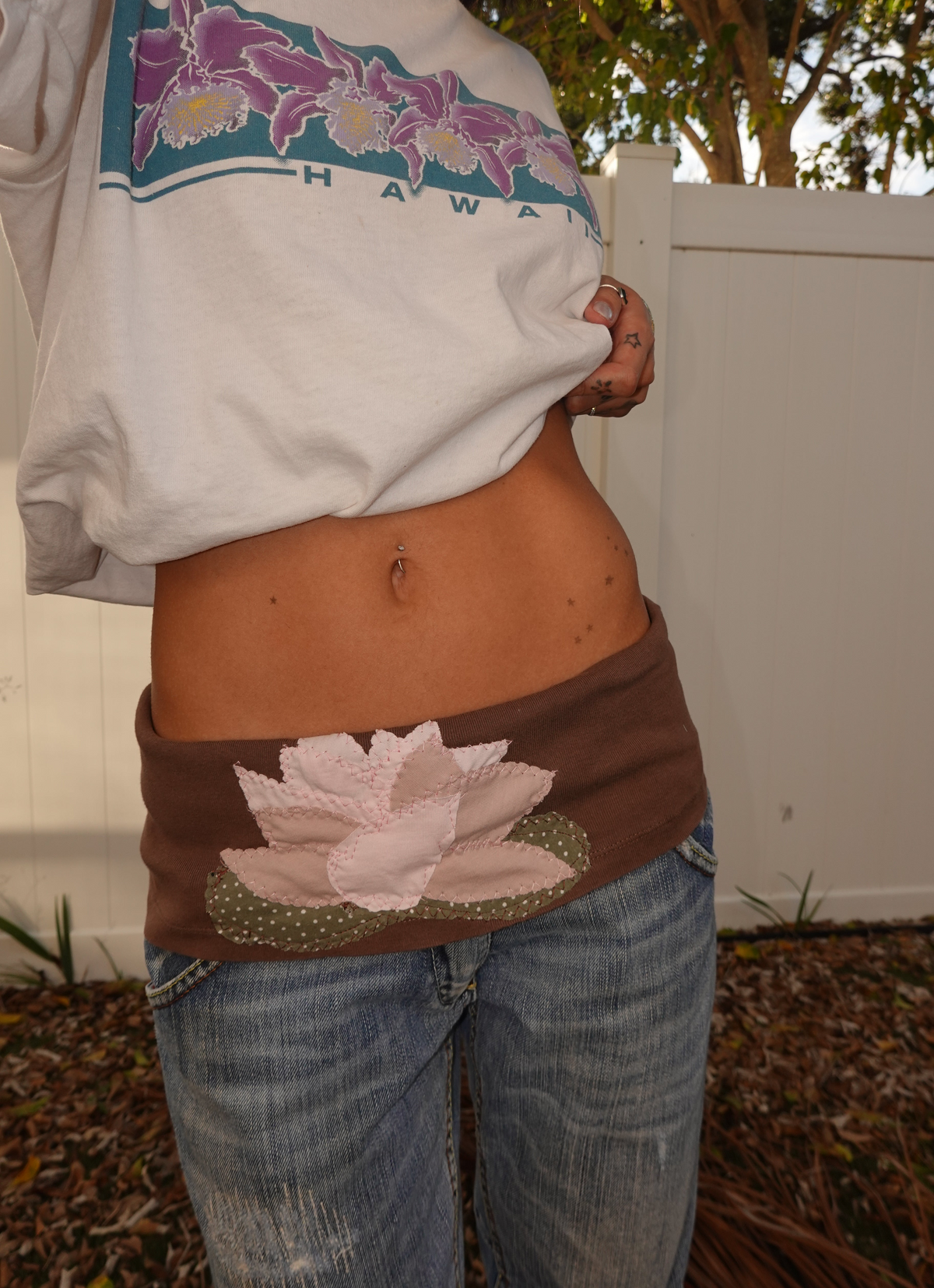 Lotus fold over belt
