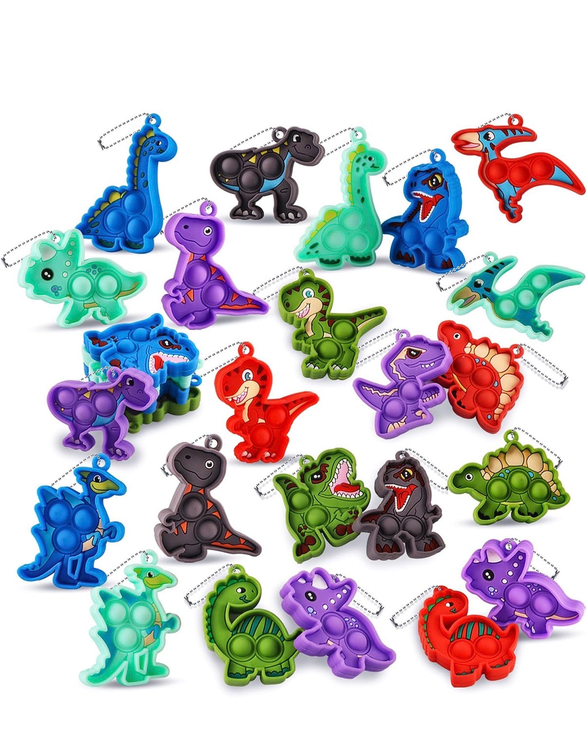 Pop-it dino charm