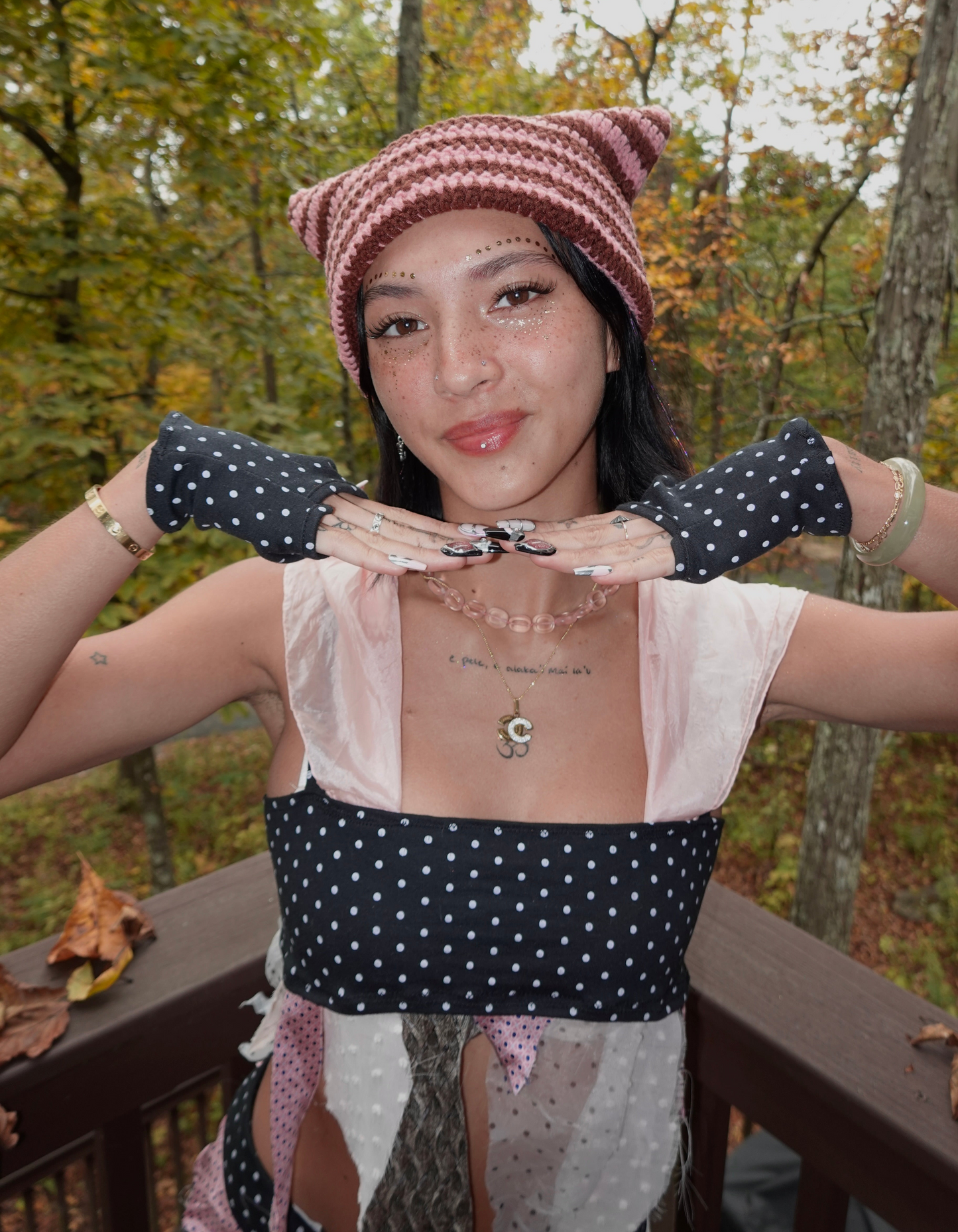 Polka dot set