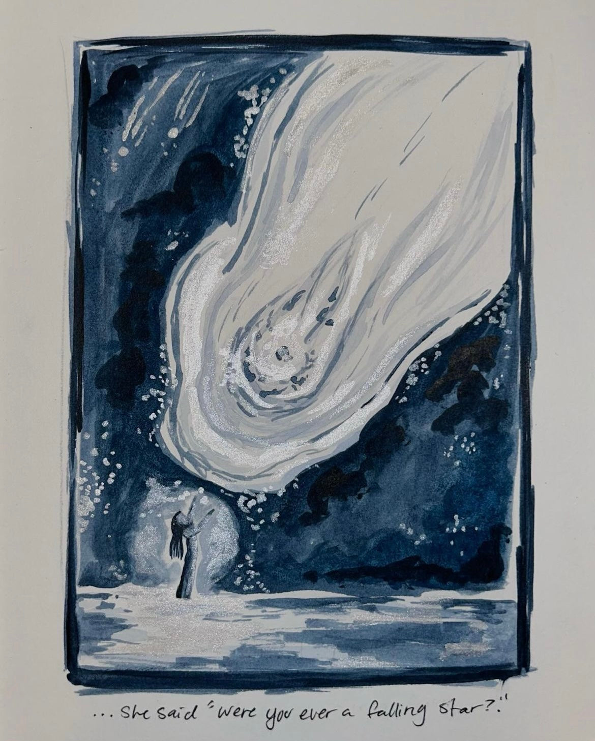 A falling star print ★࿐࿔