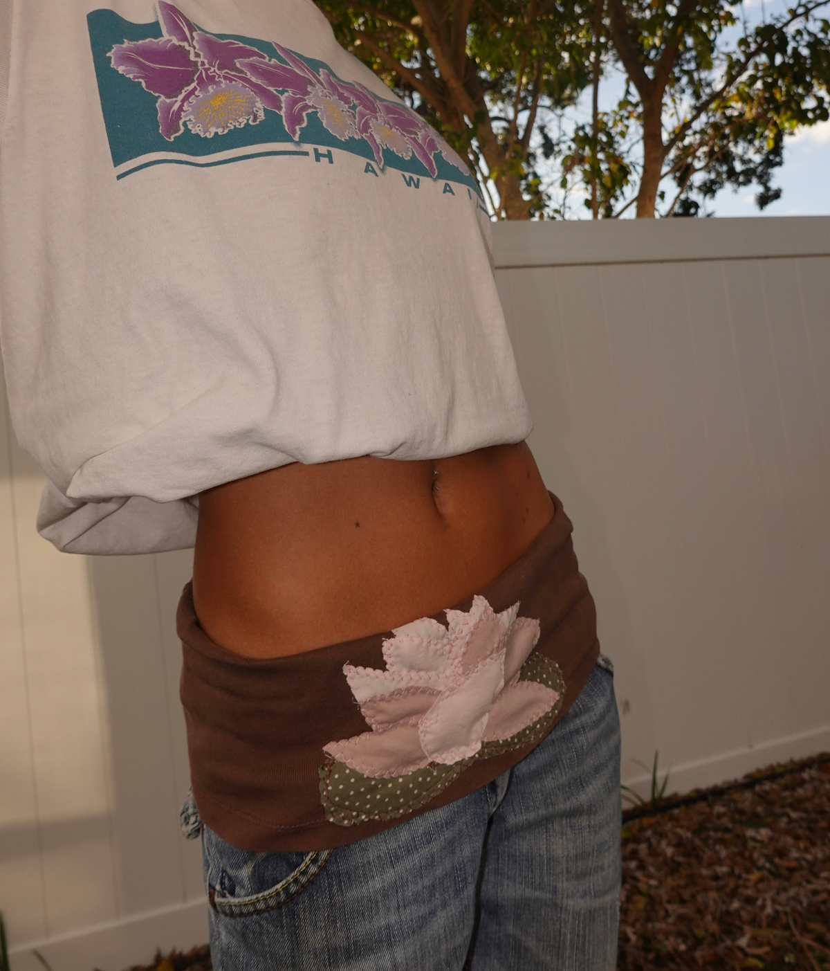 Lotus fold over belt